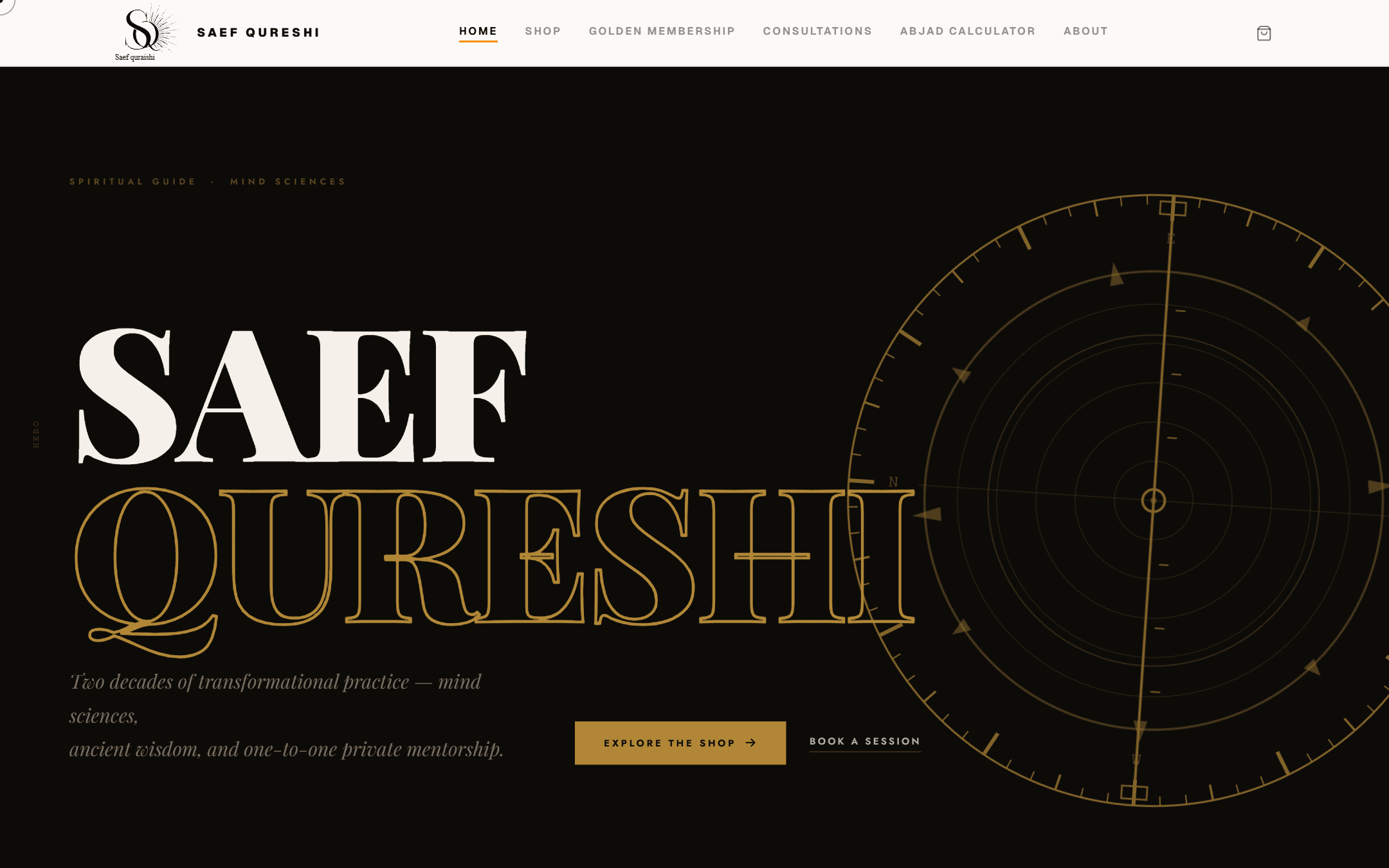 Saef Qureshi website hero